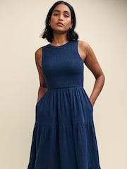 Nobody's Child Blue Plain Charlie Midaxi Dress - Image 3 of 5