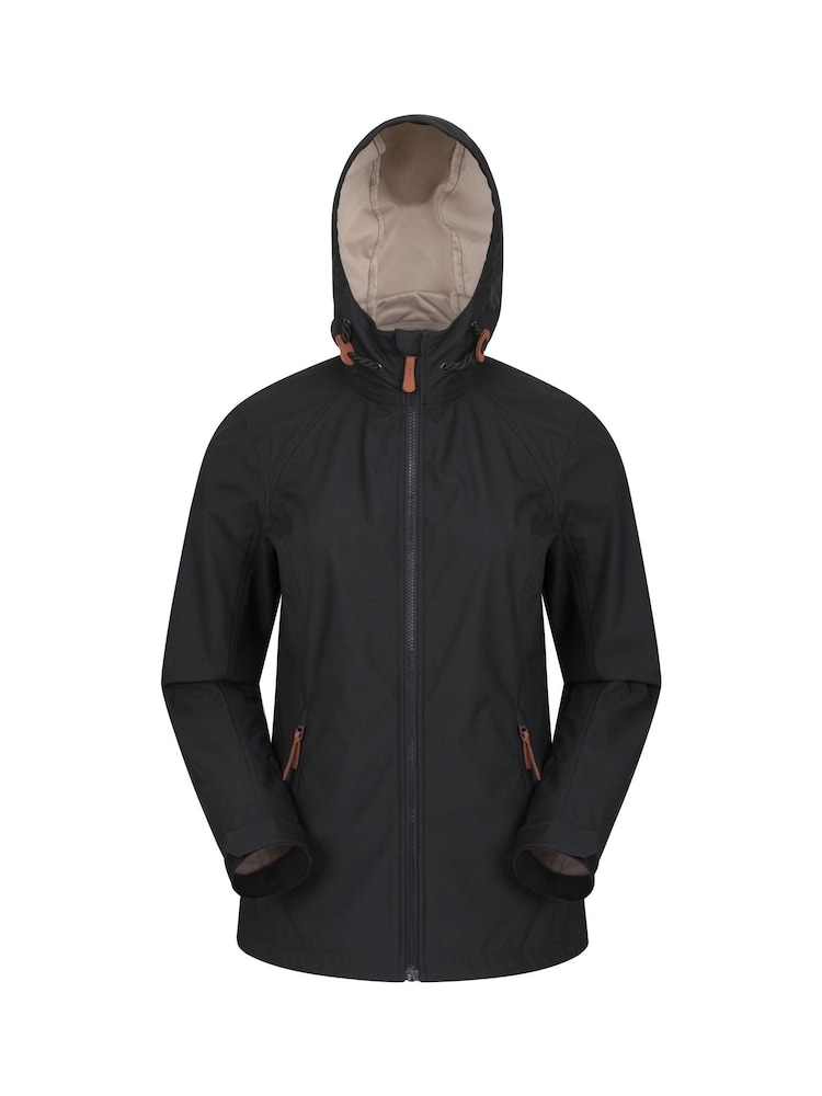 Mountain Warehouse Black Iona Womens Water Resistant Softshell Jacket - Image 1 of 4