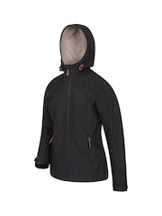 Mountain Warehouse Black Iona Womens Water Resistant Softshell Jacket - Image 3 of 4