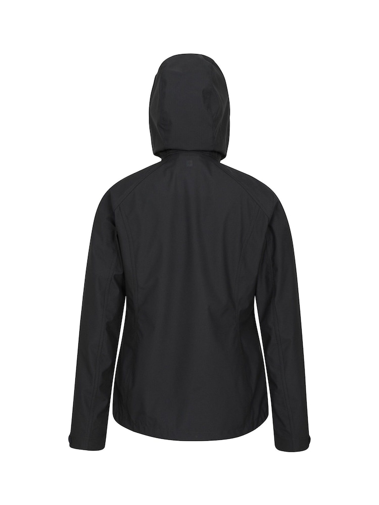 Mountain Warehouse Black Iona Womens Water Resistant Softshell Jacket - Image 4 of 4 Mountain Warehouse Black Iona Womens Water Resistant Softshell Jacket - Image 4 of 4
