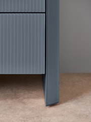 MADE.COM Blue Glass Eleni 5 Drawer Chest of Drawers - Image 3 of 4