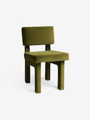 MADE.COM Set of 2 Pistachio Green Savea Dining Chairs in Velvet - Image 5 of 6