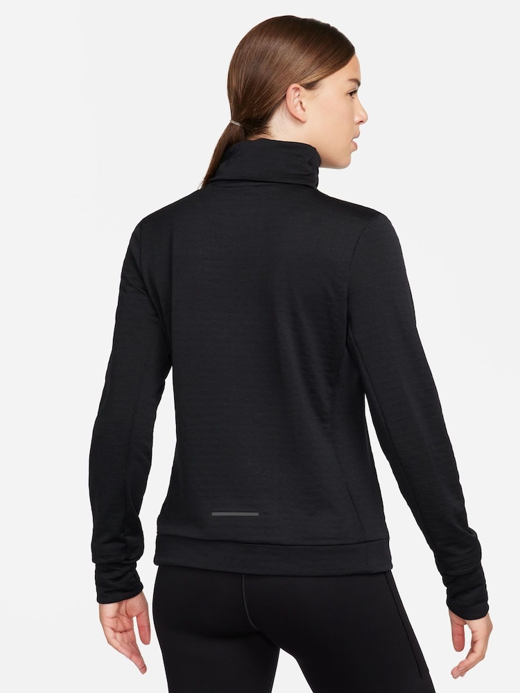Nike Black Therma-FIT Swift Element Turtleneck Running Top - Image 2 of 11
