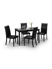 Julian Bowen Black Hudson Dining Chairs Set Of 2 - Image 4 of 4