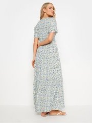 Long Tall Sally White Short Sleeve Ditsy Maxi Dress - Image 2 of 4