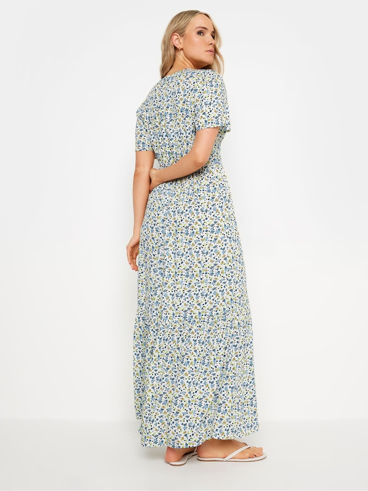 Long Tall Sally White Short Sleeve Ditsy Maxi Dress - Image 2 of 4