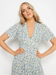 Long Tall Sally White Short Sleeve Ditsy Maxi Dress - Image 3 of 4