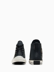 Converse Black Chuck Taylor TecTuff Leather Youth Trainers - Image 4 of 8