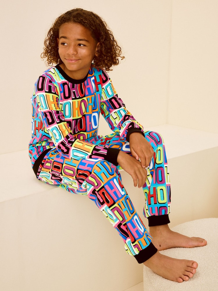 Multi Bright Single Soft Touch Christmas Fleece Pyjamas with Elastane (9mths-16yrs) - Image 2 of 7 Multi Bright Single Soft Touch Christmas Fleece Pyjamas with Elastane (9mths-16yrs) - Image 2 of 7