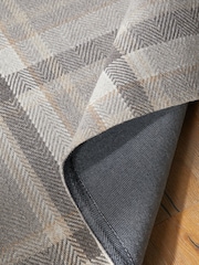 Grey Barton Check Rug - Image 4 of 5