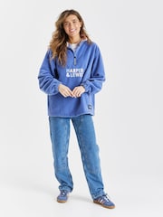 Harper & Lewis Blue Robin 1/4 Zip Polar Fleece - Image 2 of 8