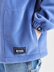 Harper & Lewis Blue Robin 1/4 Zip Polar Fleece - Image 4 of 8
