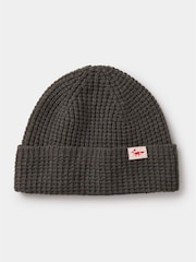 Aubin Khaki Fenby Waffle Wool Beanie - Изображение 2 из 2