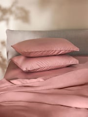 MADE.COM Dusty Rose Cosy Washed Cotton Pillowcase Set of 2 - Image 1 of 4