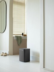 Brabantia Mineral Infinite Grey Bo Waste Bin 7L - Image 1 of 6