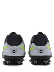 Nike Metallic Silver/Black Adults Tiempo Legend 10 Academy Soft Ground Football Boots - Image 6 of 12