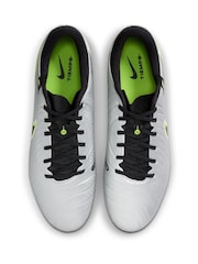 Nike Metallic Silver/Black Adults Tiempo Legend 10 Academy Soft Ground Football Boots - Image 7 of 12