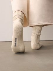 Birkenstock White 100% Cotton Twist Socks - Image 2 of 6