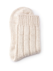 Birkenstock White 100% Cotton Twist Socks - Image 6 of 6