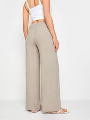 Long Tall Sally Natural Linen Tie Waist Trousers - Image 3 of 4