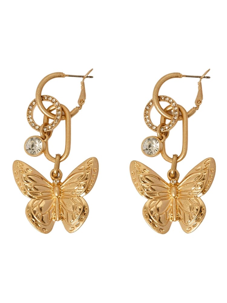 Bibi Bijoux Gold Tone Serene Wings Interchangeable Hoop Earrings - Image 1 of 3