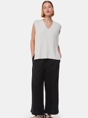 Whistles Black Pocket 100% Linen Trousers - Image 3 of 5