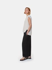 Whistles Black Pocket 100% Linen Trousers - Image 4 of 5