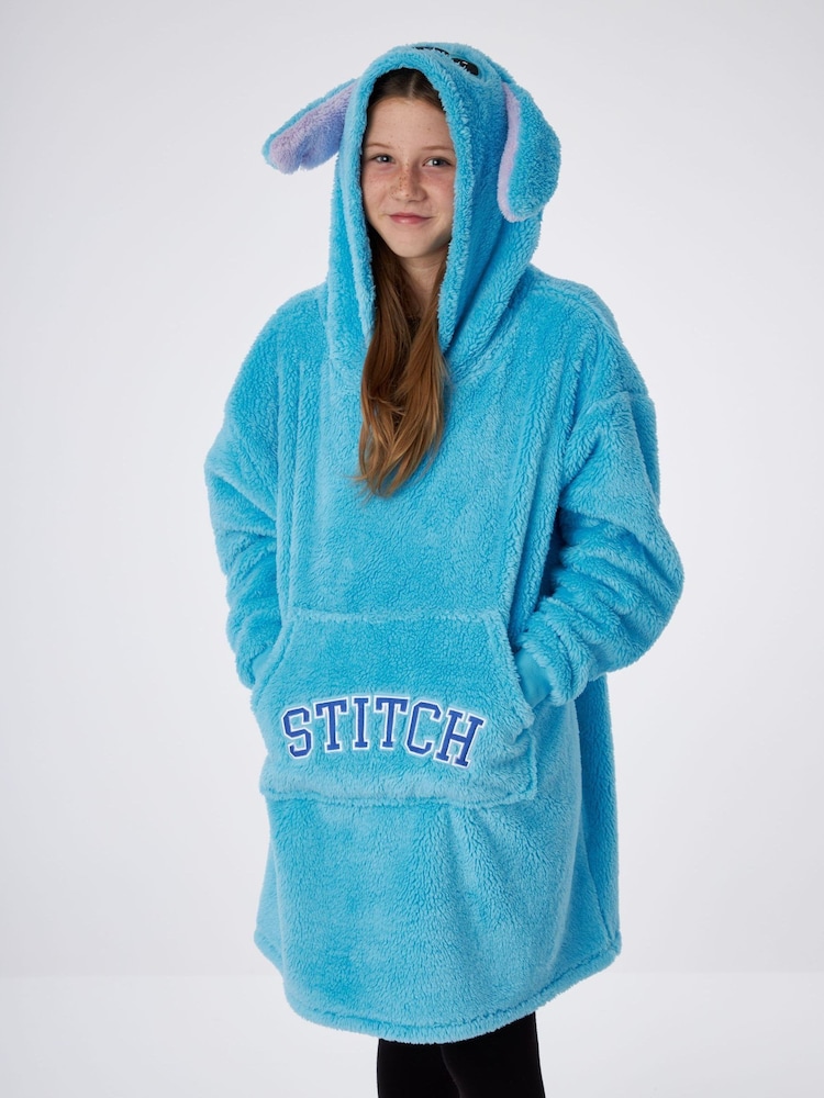 Vanilla Underground Blue Kids Character Fleece Blanket Hoodie - Image 1 of 5