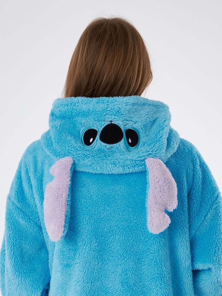 Vanilla Underground Blue Kids Character Fleece Blanket Hoodie - Image 5 of 5