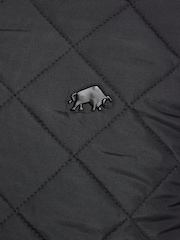 Raging Bull Lightweight Quilted Harrington Black Jacket - Image 6 of 7