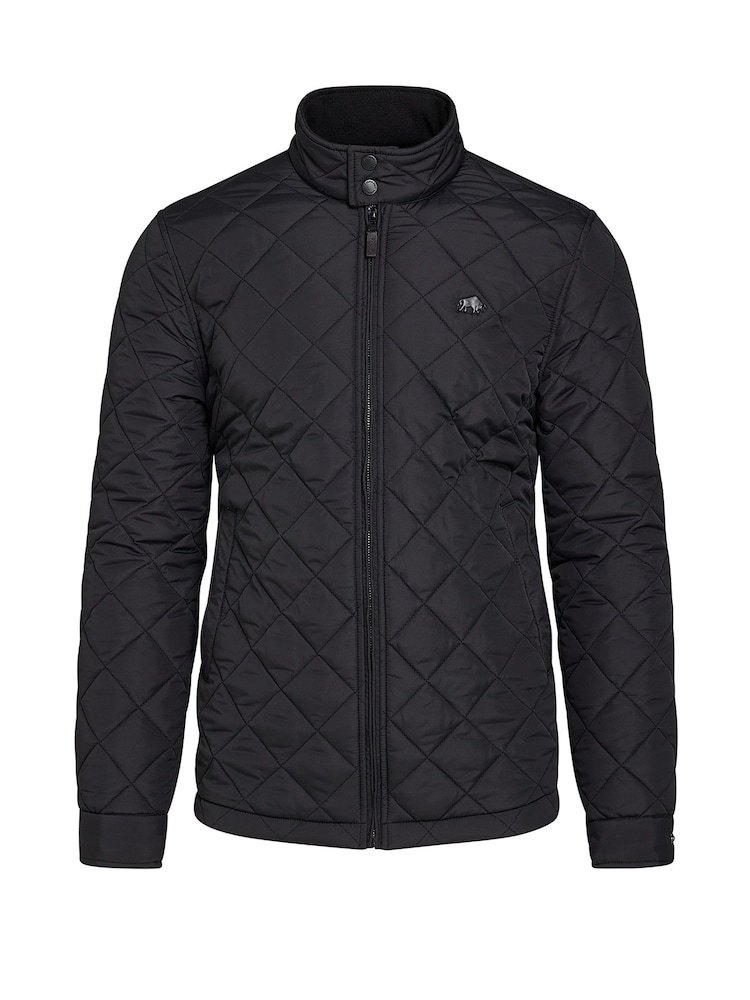 Raging Bull Lightweight Quilted Harrington Black Jacket - Image 7 of 7