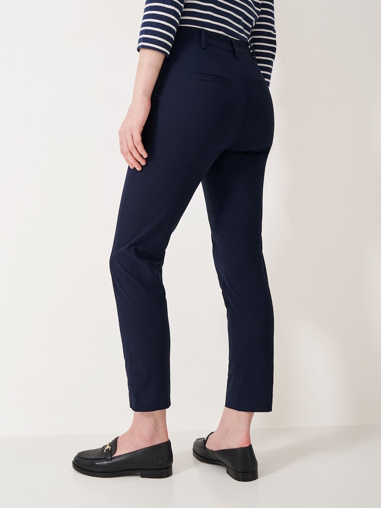 Crew Clothing Blue Smart Chino Trousers - Image 2 of 5