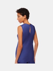 Whistles Petite Blue Clara Longline Tank - Image 3 of 6