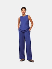 Whistles Petite Blue Clara Longline Tank - Image 4 of 6