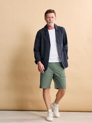 Seasalt Cornwall Green Mens Tollgate Linen/Cotton Blend Jacket - Image 2 of 9