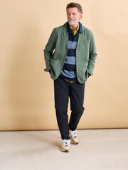 Seasalt Cornwall Green Mens Tollgate Linen/Cotton Blend Jacket - Image 3 of 9
