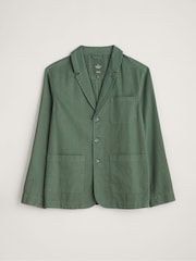 Seasalt Cornwall Green Mens Tollgate Linen/Cotton Blend Jacket - Image 8 of 9