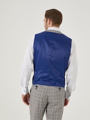 Skopes Natural Whittington Check Tailored Fit Suit Waistcoat - Image 2 of 3