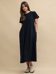 Nobody's Child Black Maine Plain Midi Dress - Image 1 of 5