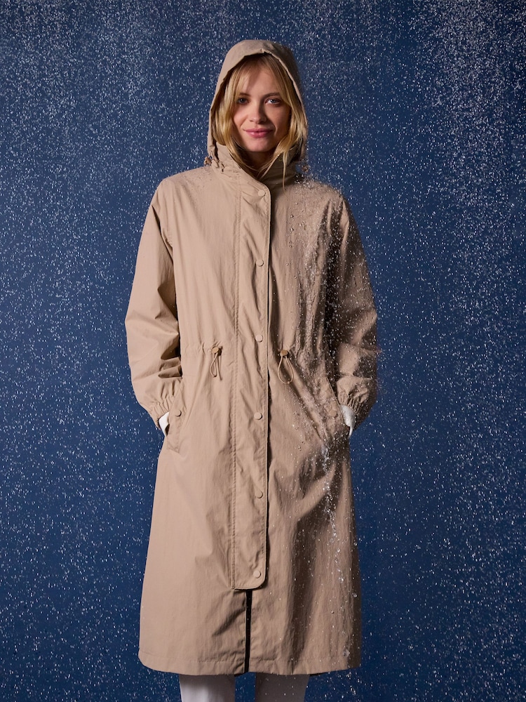 Joules Hensley Waterproof Longline Coat with Packable Hood - Изображение 1 из 12