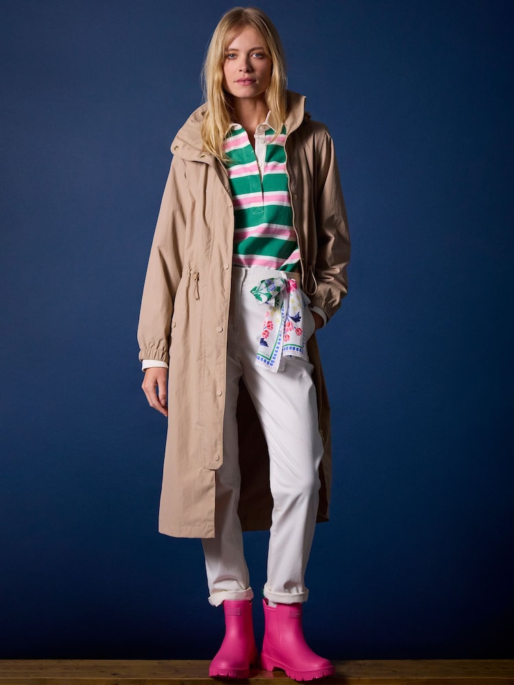 Joules Hensley Waterproof Longline Coat with Packable Hood - Изображение 2 из 12