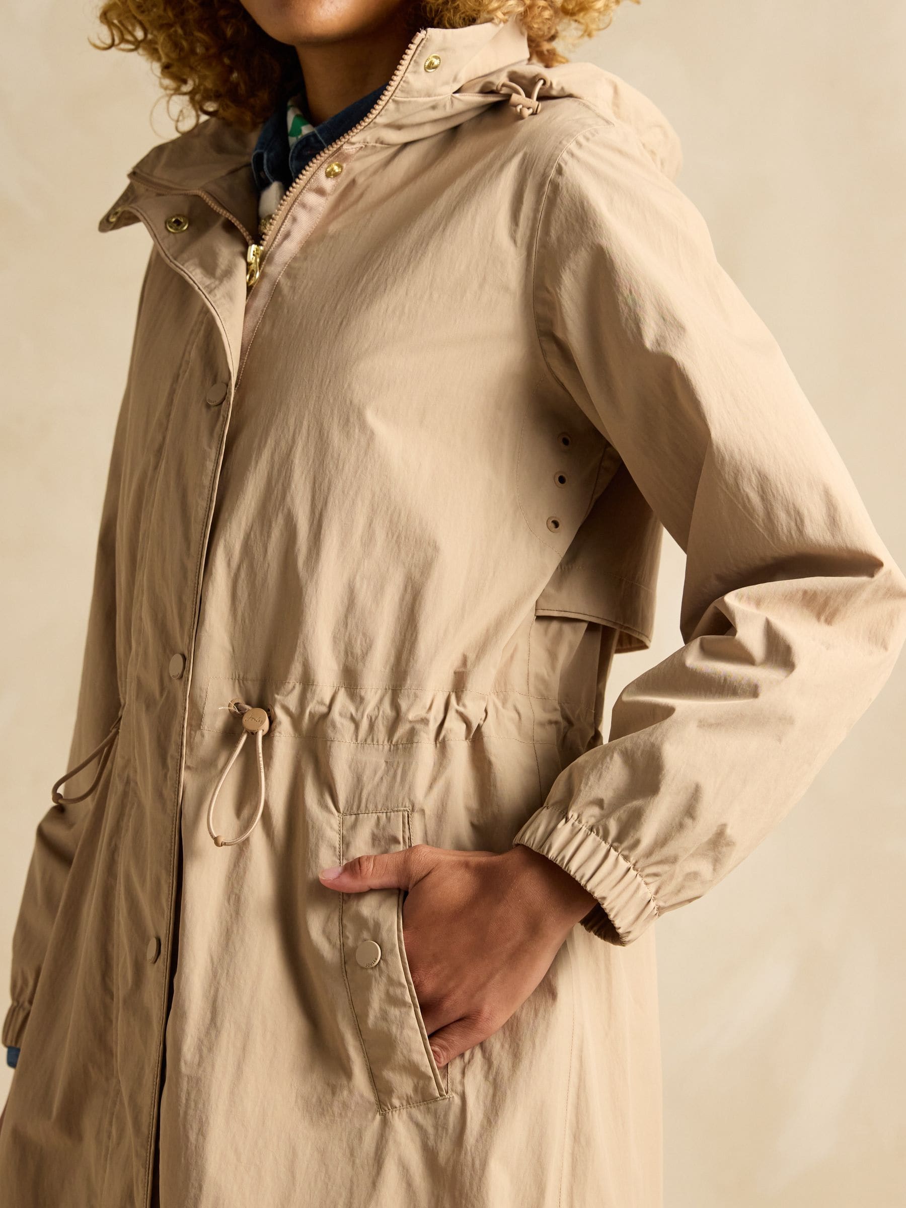 Buy Joules Hensley Tan Brown Waterproof Longline Coat with