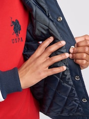 U.S. Polo Assn. Blue Boys Player 3 Bomber Jacket - Image 10 of 10