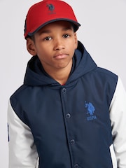 U.S. Polo Assn. Blue Boys Player 3 Bomber Jacket - Image 2 of 9