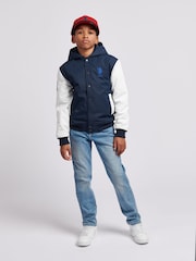 U.S. Polo Assn. Blue Boys Player 3 Bomber Jacket - Image 3 of 9