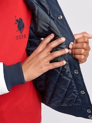 U.S. Polo Assn. Blue Boys Player 3 Bomber Jacket - Image 5 of 9
