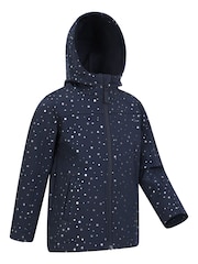 Mountain Warehouse Berry Pink Exodus Kids Printed Water-Resistant Softshell Jacket - Image 2 of 5