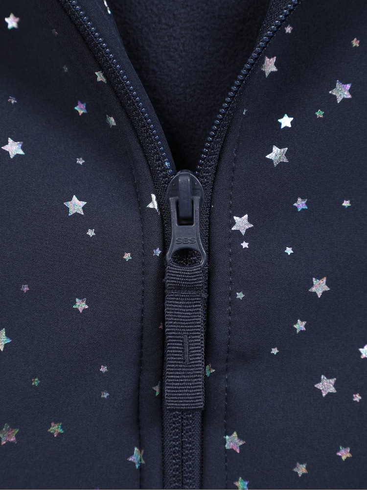 Mountain Warehouse Berry Pink Exodus Kids Printed Water-Resistant Softshell Jacket - Image 5 of 5