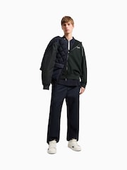 Поло Armani Exchange Navy Contrast Zip 100% Cotton - Image 6 of 9