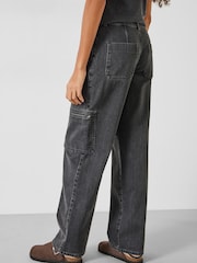 Hush Black Sara Cargo Jeans - Image 2 of 5